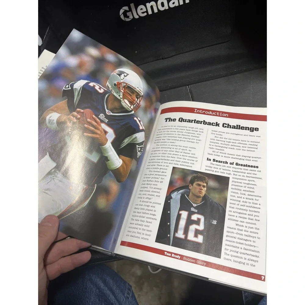 TOM BRADY SUDDEN GLORY 2002 HARDBACK 1ST EDITION‎ BOOK W/DJ